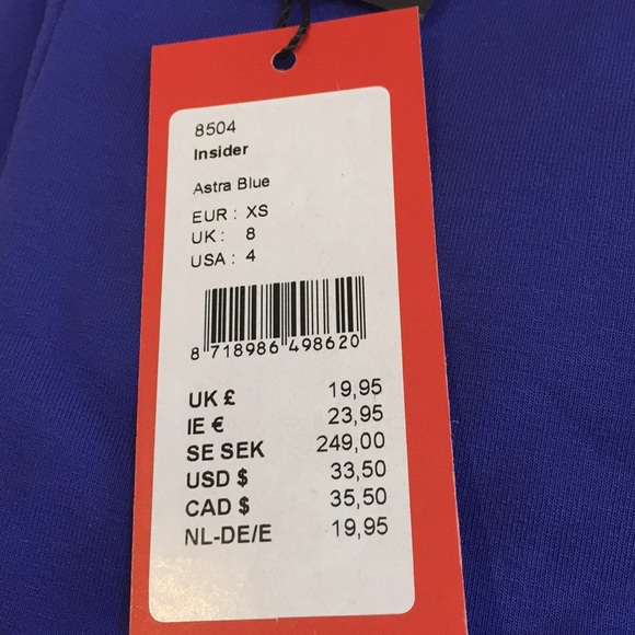 Yest Insider 8504 Astra Blue Capris Leggings Activewear Size 4 - Picture 12 of 16
